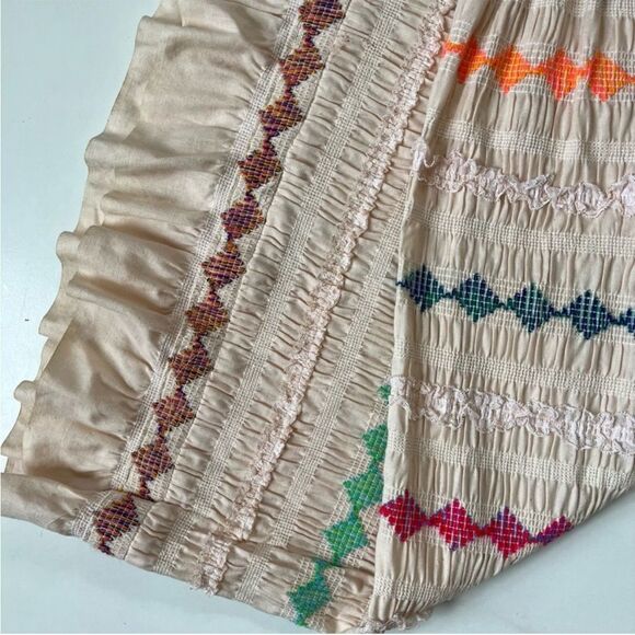 Vintage 60’s Smocked Maxi Skirt/Sleeveless Dress - Picture 5 of 12